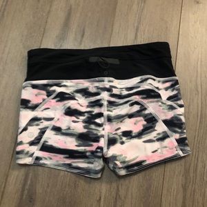 Lululemon camo pink shorts